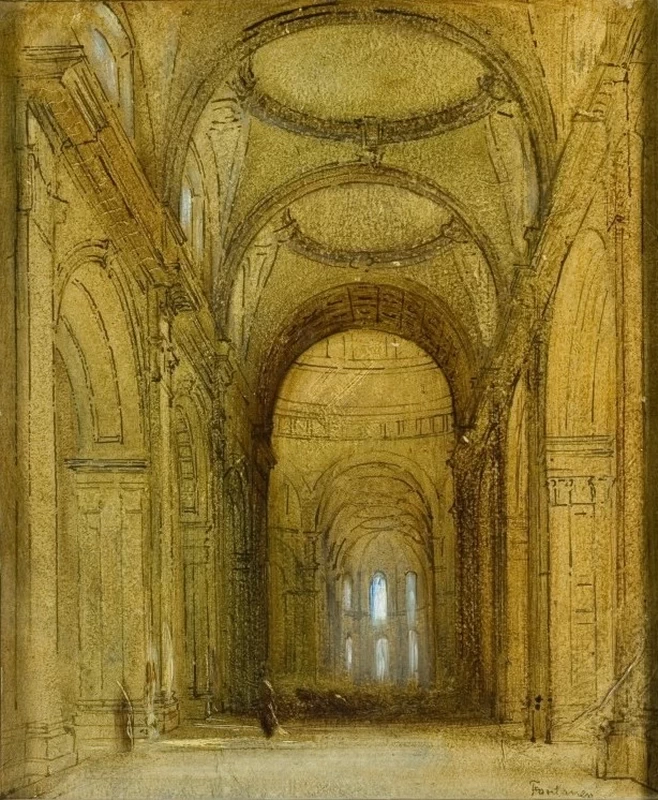 Interno di S. Paolo a Londra, 1866 - Galleria d’Arte Moderna Ricci Oddi, Piacenza
